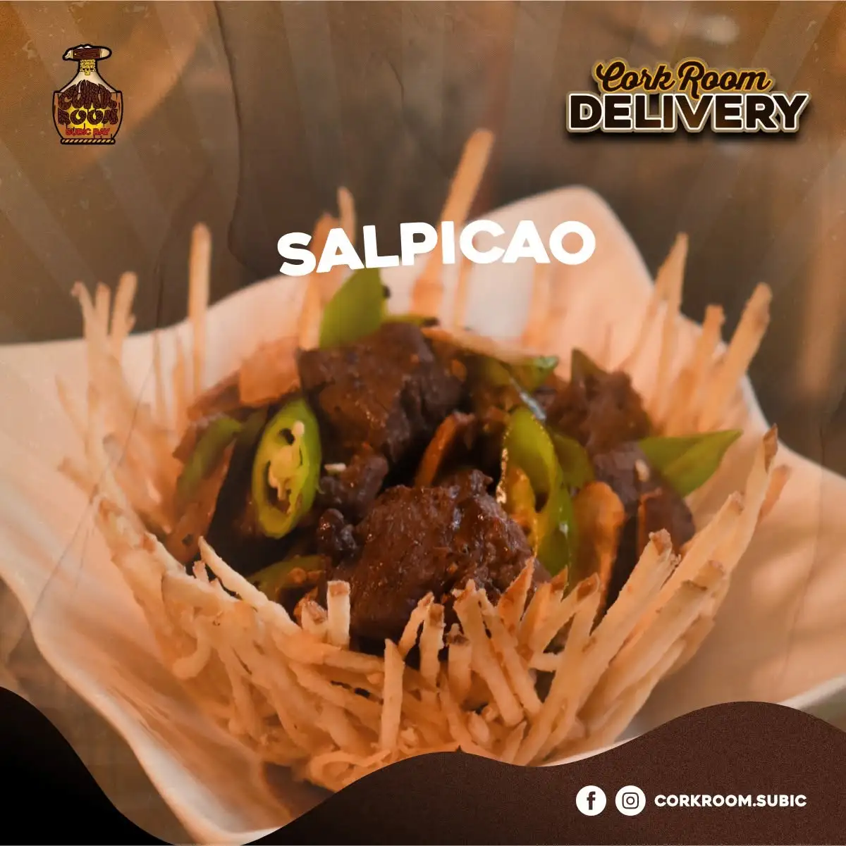 Garlic beef salpicao glazed in soy butter